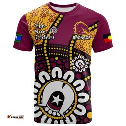 brisbane broncos rugby naidoc 2023 t shirt for our elders aboriginal