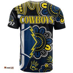 nrl north queensland cowboys rugby t shirt est 1992 aboriginal