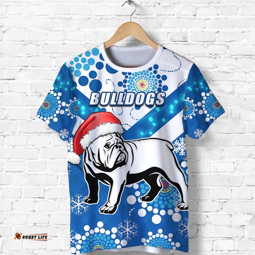 bulldogs t shirt christmas light
