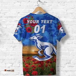 custom personalised south alice football club kangaroos anzac t shirt poppy vibes