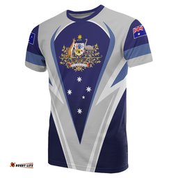t shirt australian coat of arms t shirts flag national color unisex