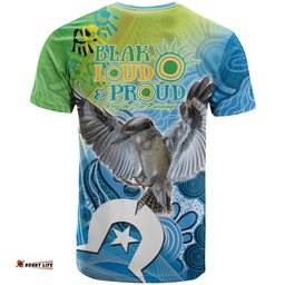vivid kookaburra naidoc 2024 t shirt aboriginal art style