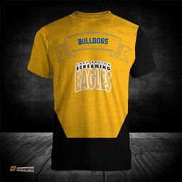 canterbury bankstown bulldogs t shirt flame ball nrl