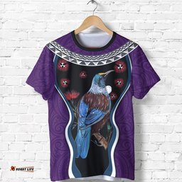 new zealand tui bird t shirt pohutukawa purpleAmazing Aussie