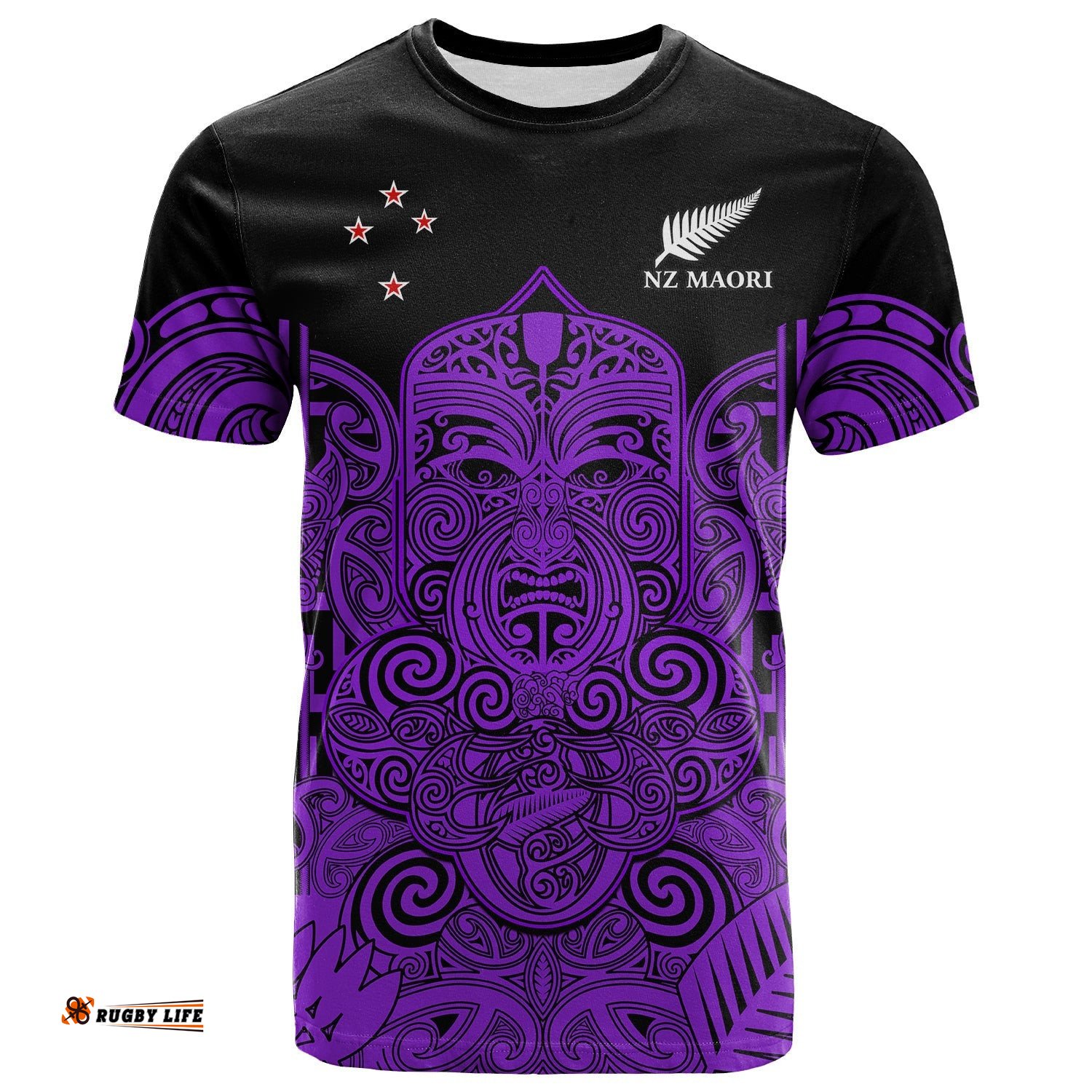 new zealand tiki rugby t shirt nz maori koru pattern ver04