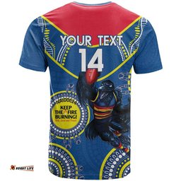 custom afl crows naidoc week t shirt keep the fire burning indigenous art