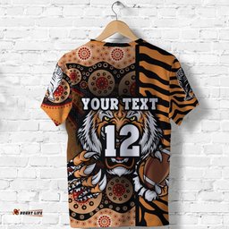 custom personalised tigers t shirt wests tiger skin style