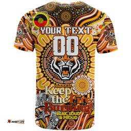 custom naidoc week 2024 tigers t shirt mascot rugby dt02