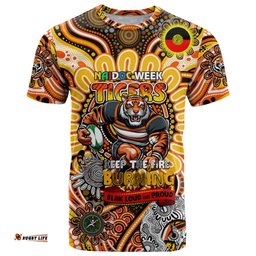 custom naidoc week 2024 tigers t shirt mascot rugby dt02