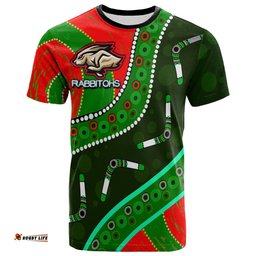 rabbitohs aboriginal rugby t shirt the indigenous bunniess army