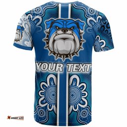 bulldogs rugby t shirt custom bulldogs logo aboriginal indigenous sport style t shirt