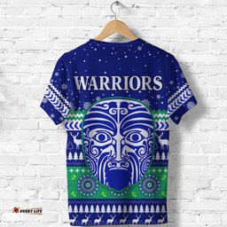 warriors t shirt merry christmas new zealand