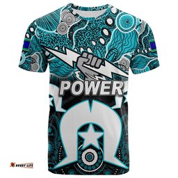 custom personalised power australian football torres strait islanders mix aboriginal t shirt