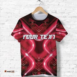 custom personalised new zealand warriors rugby t shirt original style red
