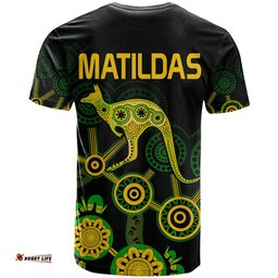 australia soccer t shirt matildas world cup with kangaroo