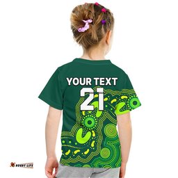 custom text and number australia rugby sevens t shirt aboriginal