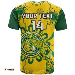 custom text and number australia soccer t shirt kangaroos matildas 2023 fifa womens world cup