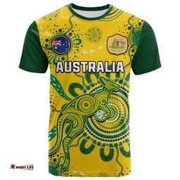 custom text and number australia soccer t shirt kangaroos matildas 2023 fifa womens world cup