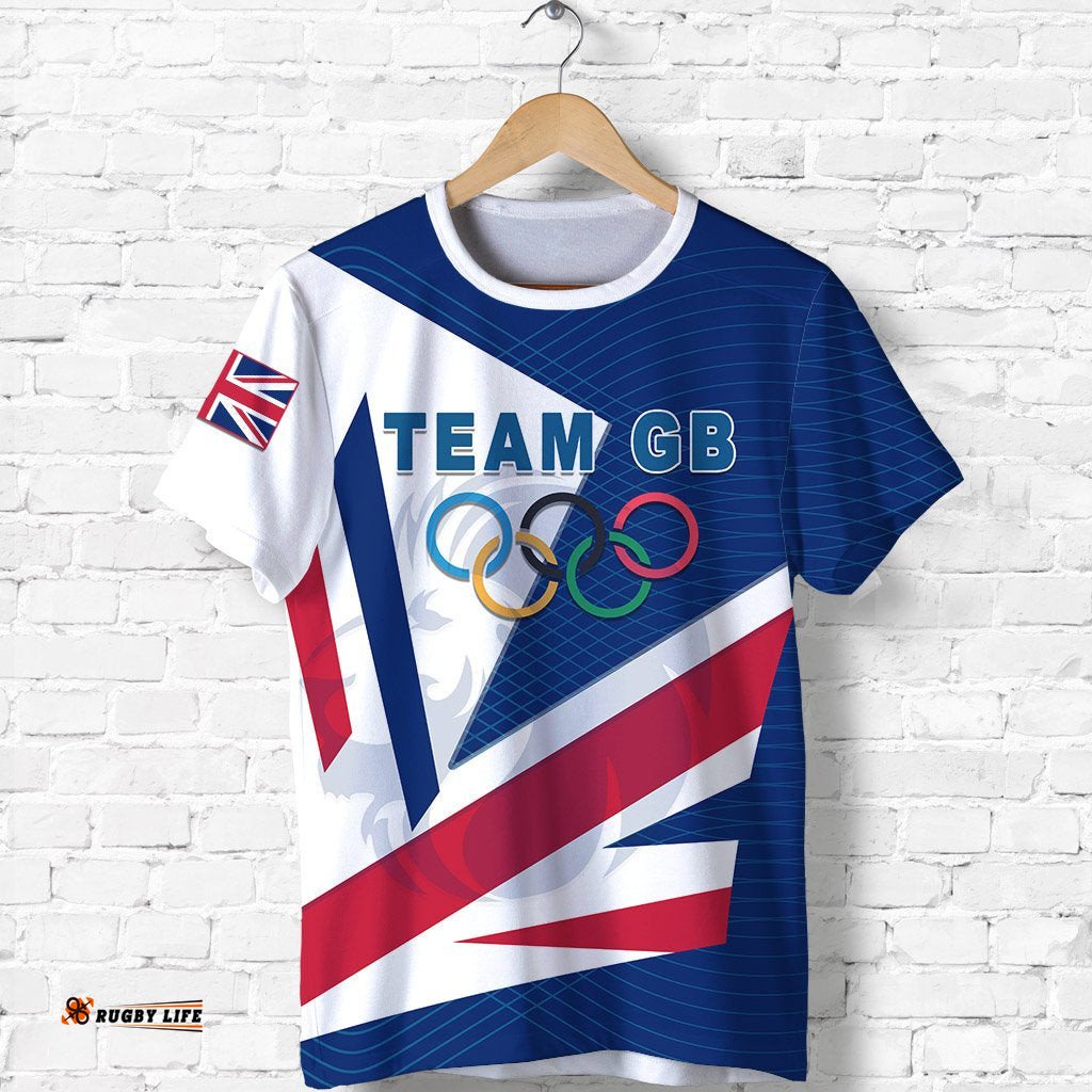 team gb sport t shirt lion unify blue