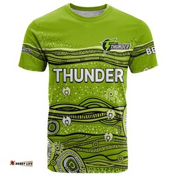 australia thunder cricket t shirt indigenous 2023