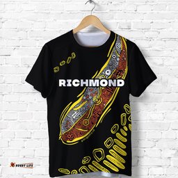 custom personalised richmond t shirt aboriginal sport style