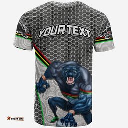 custom personalised panthers rugby t shirt mix aboriginal simple