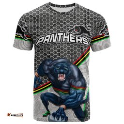 custom personalised panthers rugby t shirt mix aboriginal simple