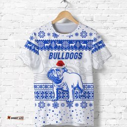canterbury bankstown bulldogs t shirt christmas simple style white
