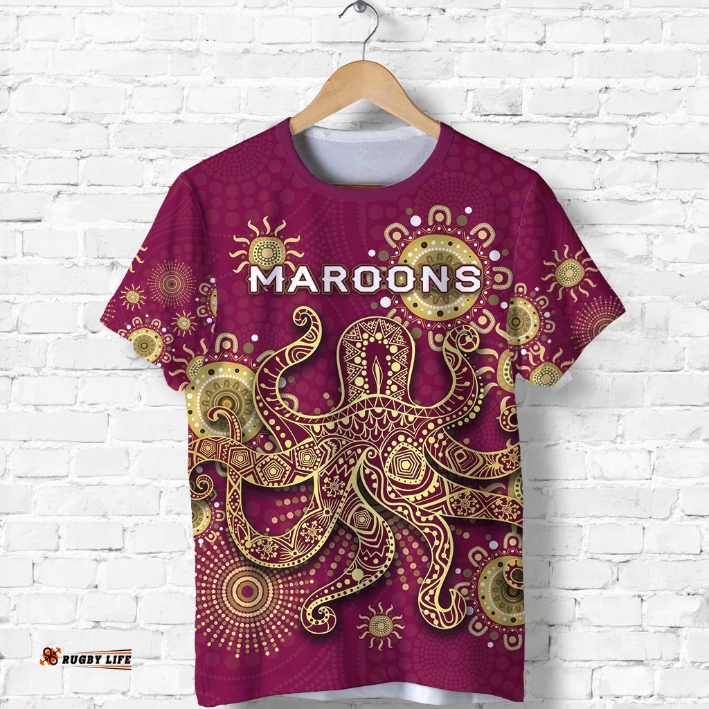queensland t shirt maroons indigenous
