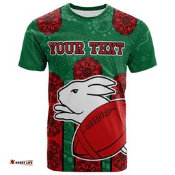 rabbitohs rugby t shirt custom indigenous rabbitohs t shirt