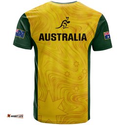 australia rugby t shirt go wallaroos pacific simple version 2023