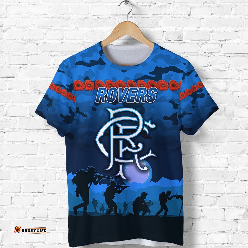 rovers football club anzac t shirt simple style