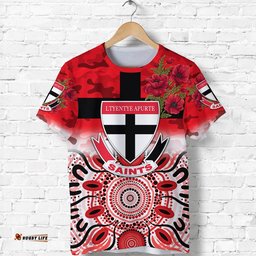 custom personalised ltyentye apurte anzac t shirt indigenous vibes saints