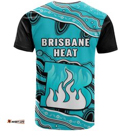 brisbane heat cricket t shirt aboriginal painting