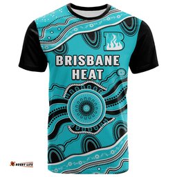 brisbane heat cricket t shirt aboriginal painting