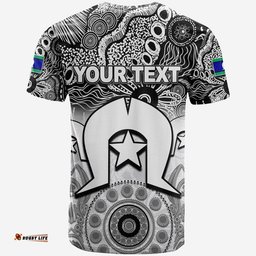 custom personalised magpies australian football torres strait islanders mix aboriginal t shirt