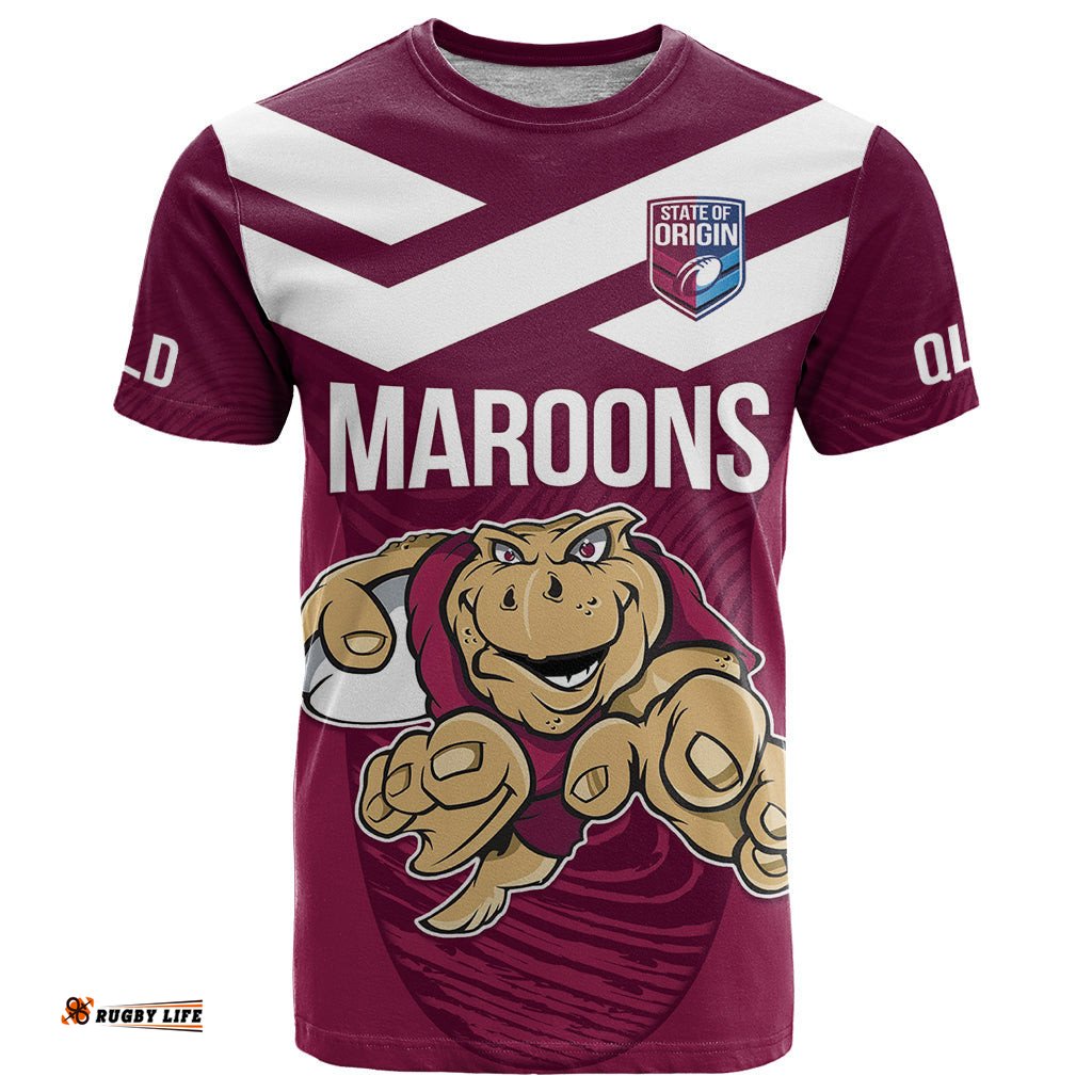 custom queensland rugby t shirt maroons cane toad origin sporty