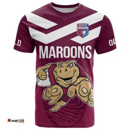 custom queensland rugby t shirt maroons cane toad origin sporty