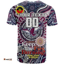 custom naidoc week 2024 eagles t shirt mascot rugby dt02