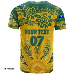 custom socceroos naidoc week 2024 t shirt indigenous burning fire national colors