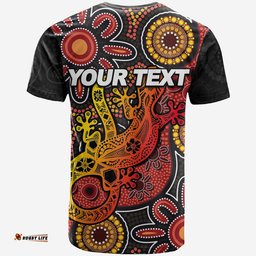 custom personalisedaboriginal lizard t shirt