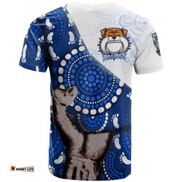 bulldogs rugby aboriginal custom patronage t shirt canterbury bankstown bulldogs bloods in my veins