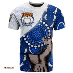 bulldogs rugby aboriginal custom patronage t shirt canterbury bankstown bulldogs bloods in my veins