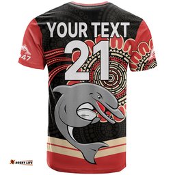 custom personalised nrl redcliffe dolphins t shirt