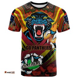 panthers premierships rugby t shirt custom go panthers champion claw scratch aboriginal culture t shirtAmazing Aussie