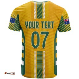 custom australia soccer t shirt go matildas dynamic national colors
