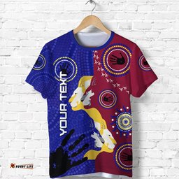 custom personalised naidoc brisbane lions t shirt indigenous style