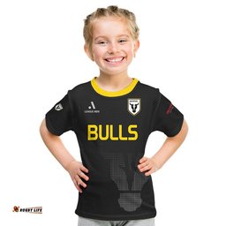 custom personalised macarthur soccer t shirt bulls black and gold