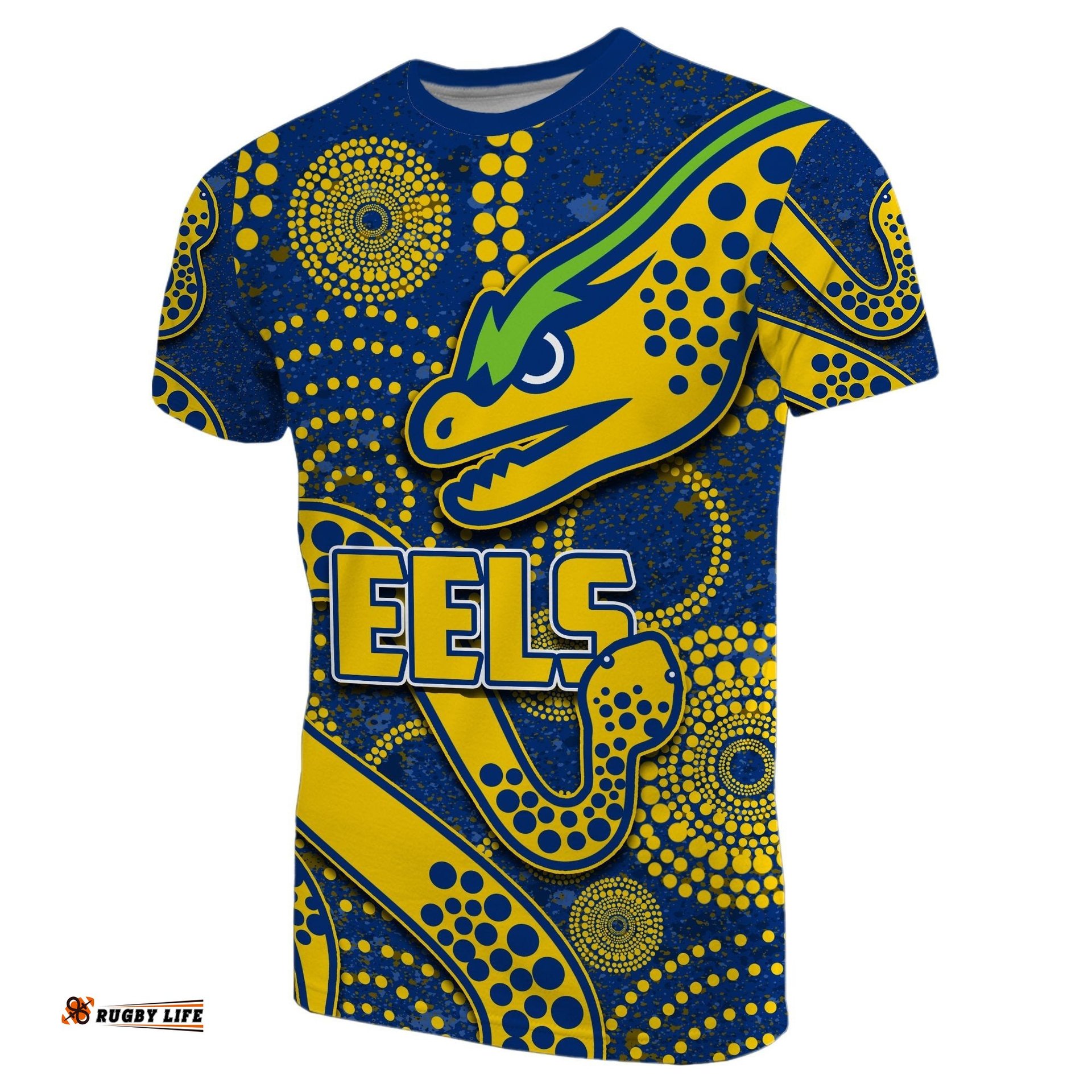 custom personalised parramatta eels t shirt special aboriginal style