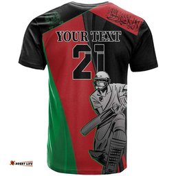 custom afghanistan cricket t shirt sporty version